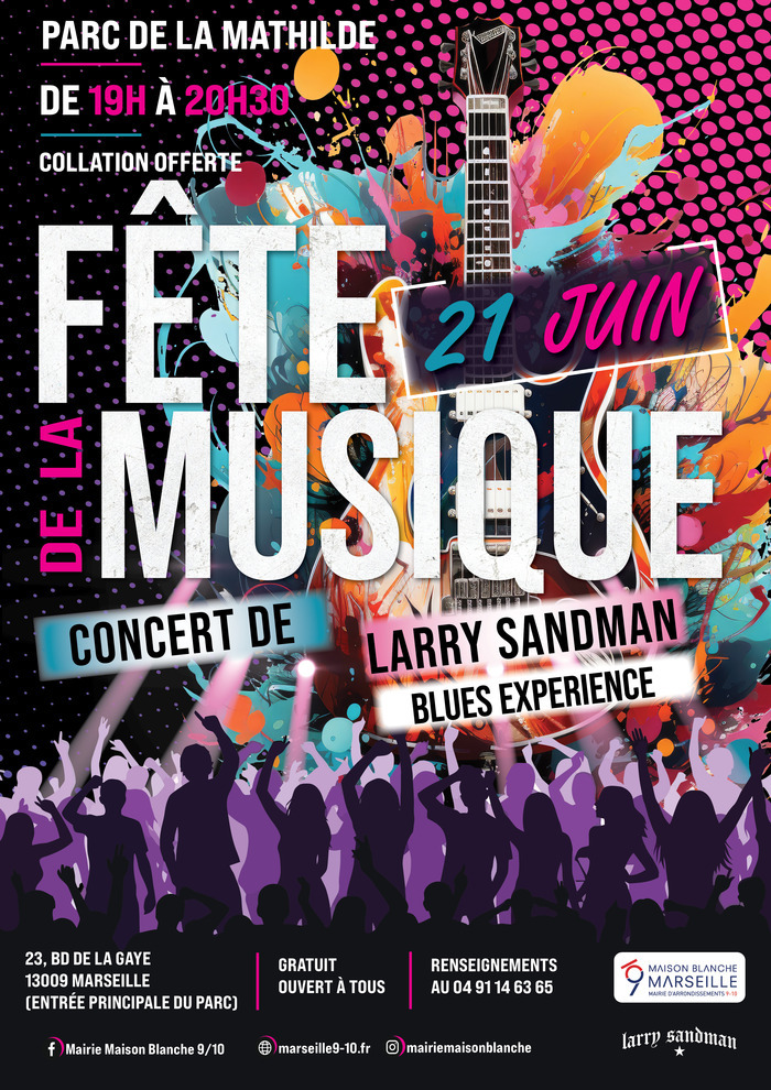 Concert « THE LARRY SANDMAN BLUES EXPERIENCE », Parc de la Mathilde, Marseille