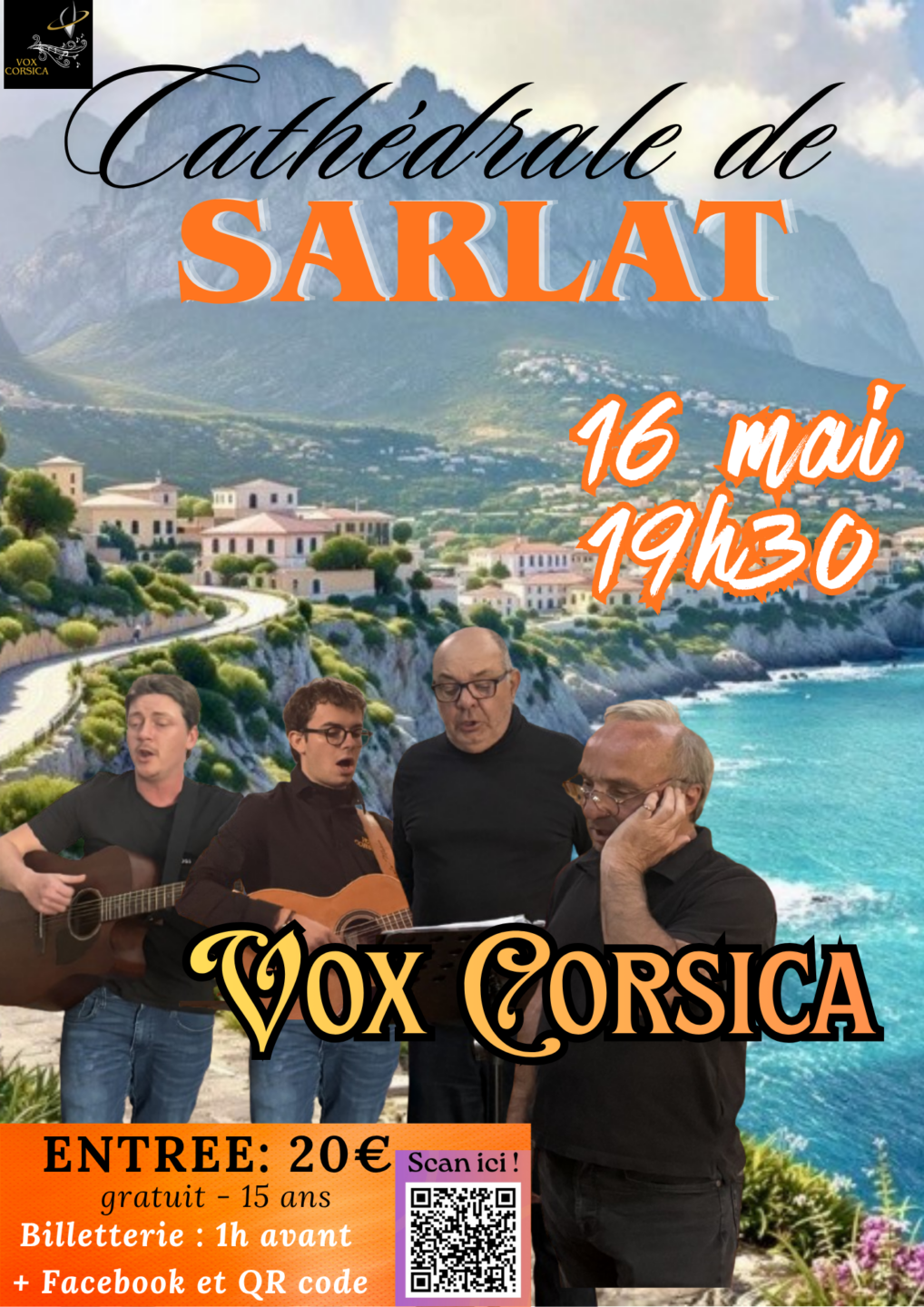 Concert Vox Corsica  Sarlat-la-Canéda