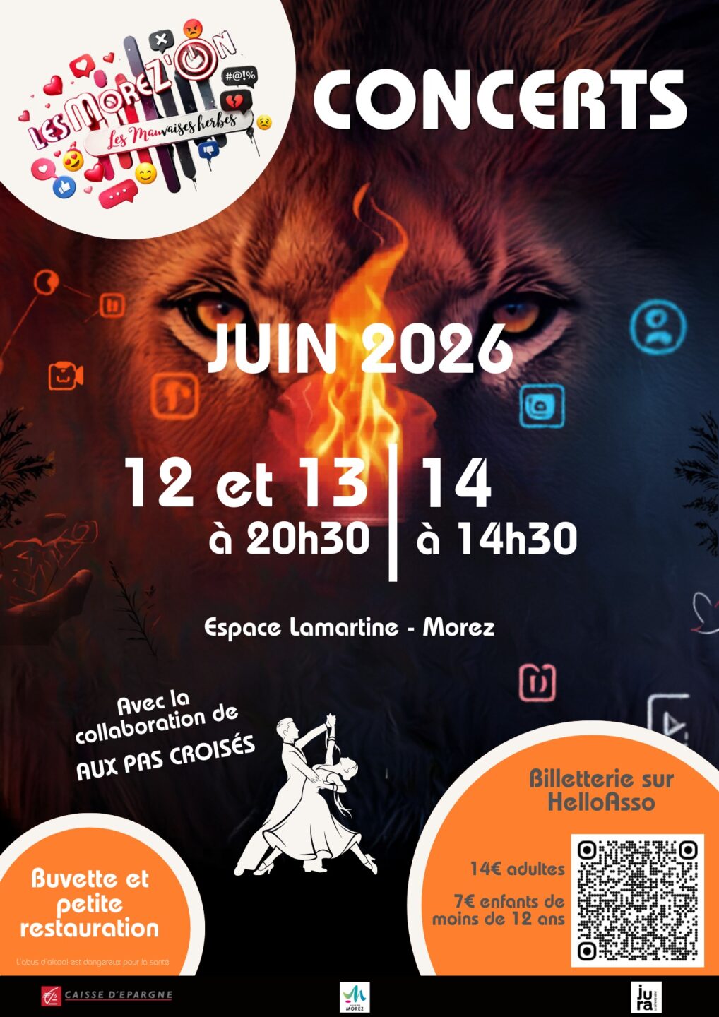 Concerts Les MoreZ'On en collaboration avec Aux Pas Croisés Rue Lamartine Hauts de Bienne 2026-06-12
