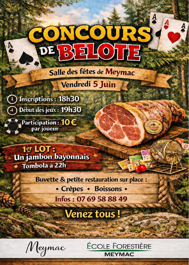 Concours de belote Meymac