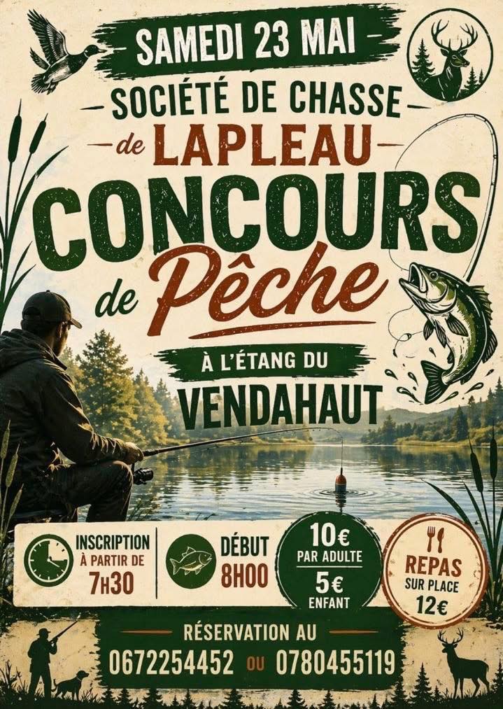 Concours de pêche Lapleau