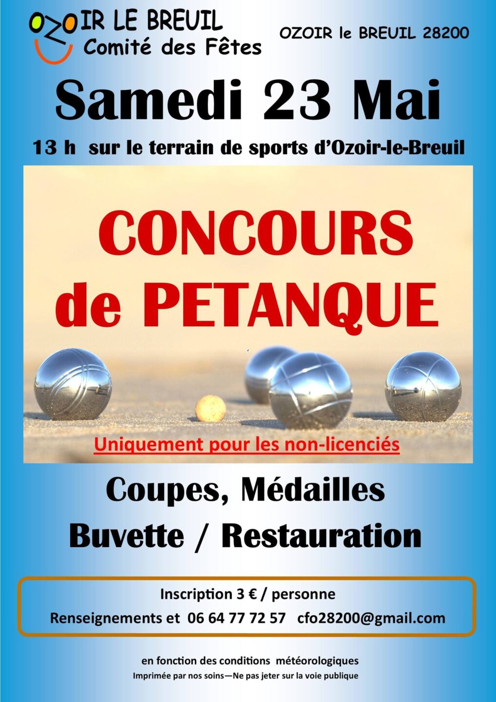 Concours de pétanque Villemaury