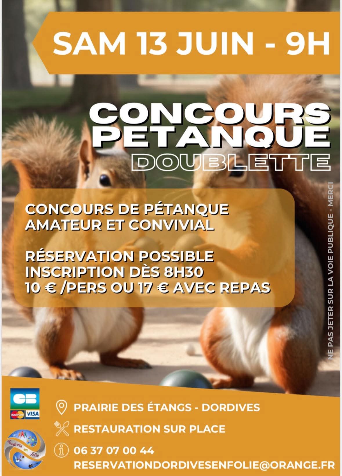 Concours pétanque Dordives