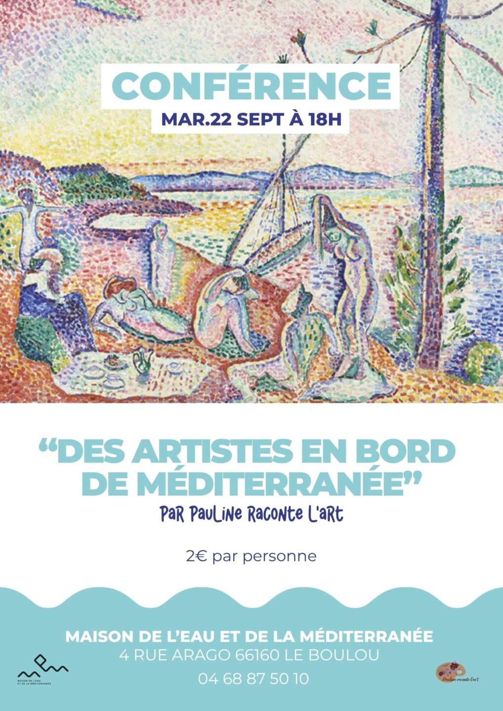 CONFÉRENCE DES ARTISTES EN BORD DE MEDITERRANÉE  Le Boulou