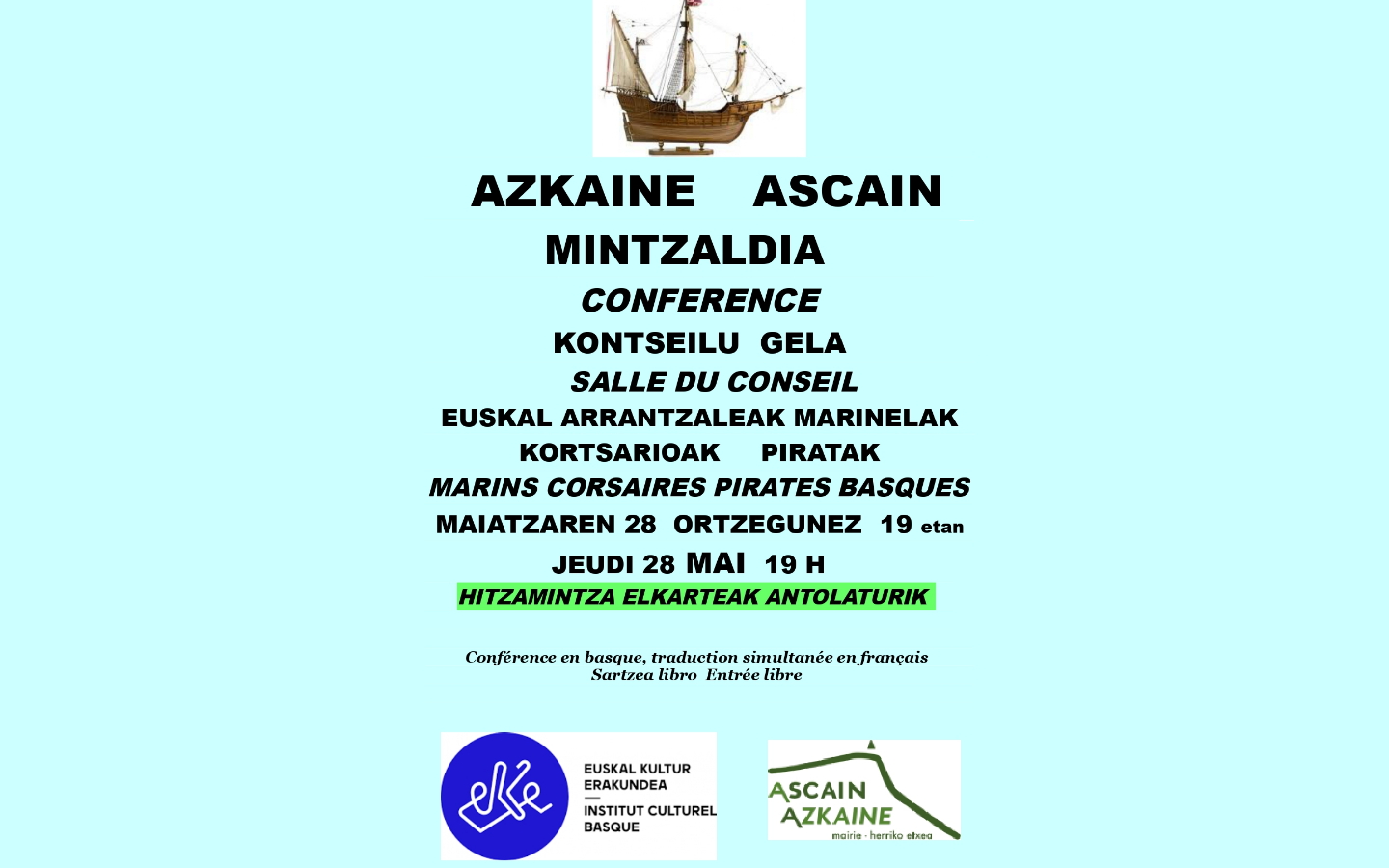 Conférence marins corsaires