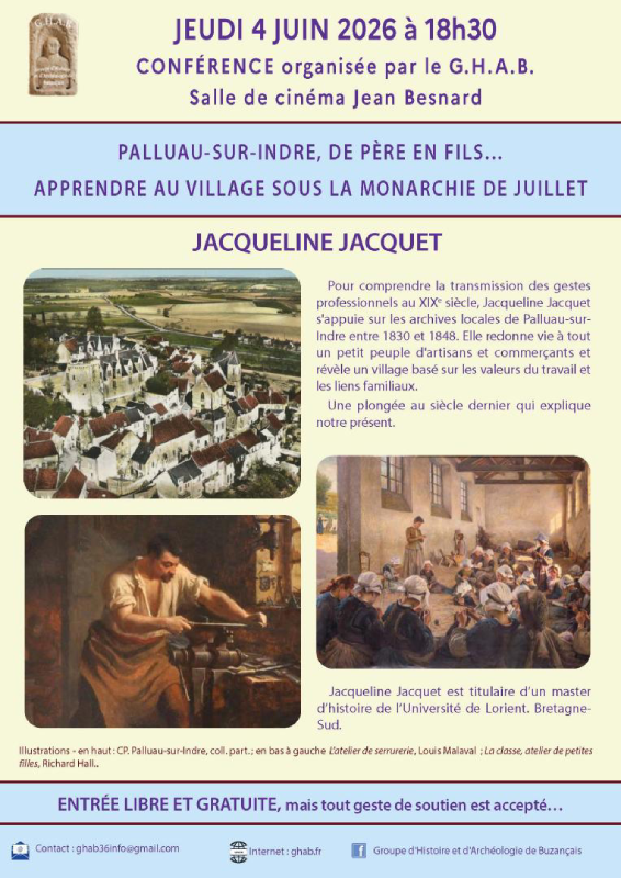 Conférence Palluau-sur-Indre