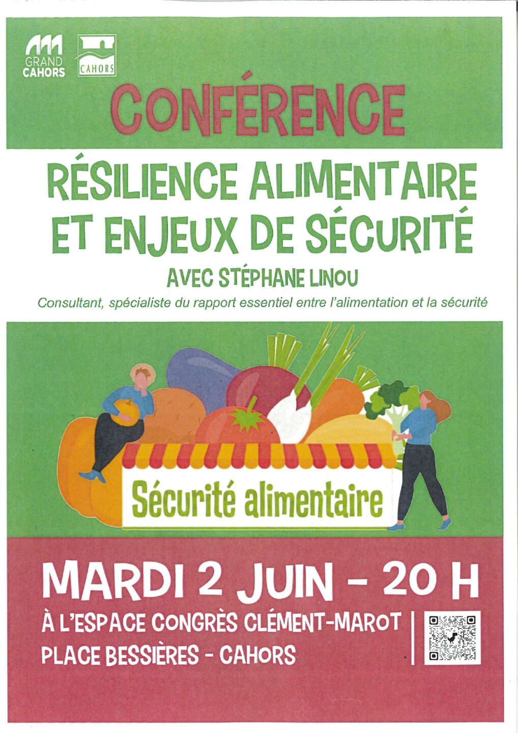 Conférence résilience alimentaire et enjeux de sécurité Cahors