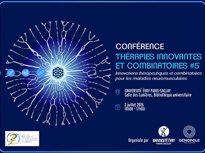 Conférence Thérapies Innovantes et Combinatoires, Salle des lumières – Bibliothèque universitaire, Évry-Courcouronnes