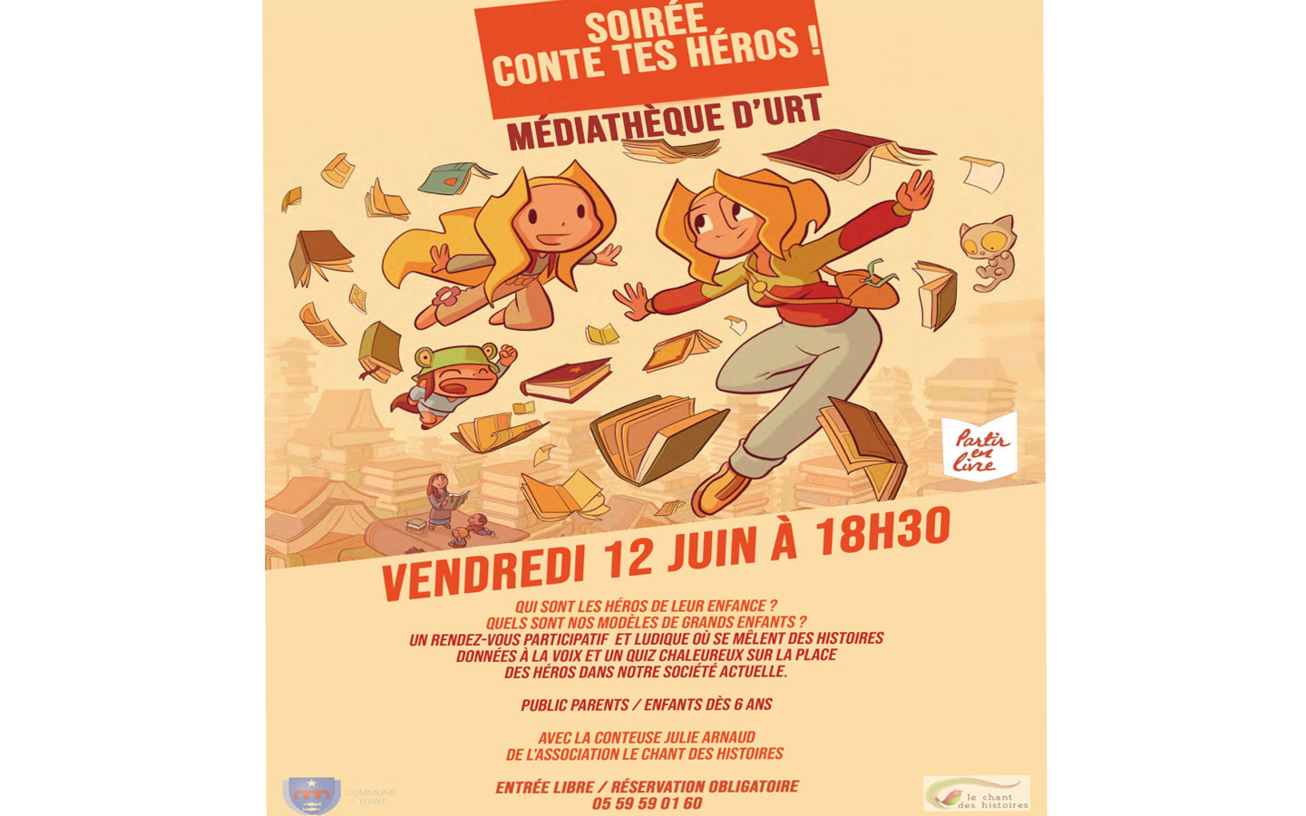 Conte tes héros Médiathèque Roland Barthes Urt 2026-06-12