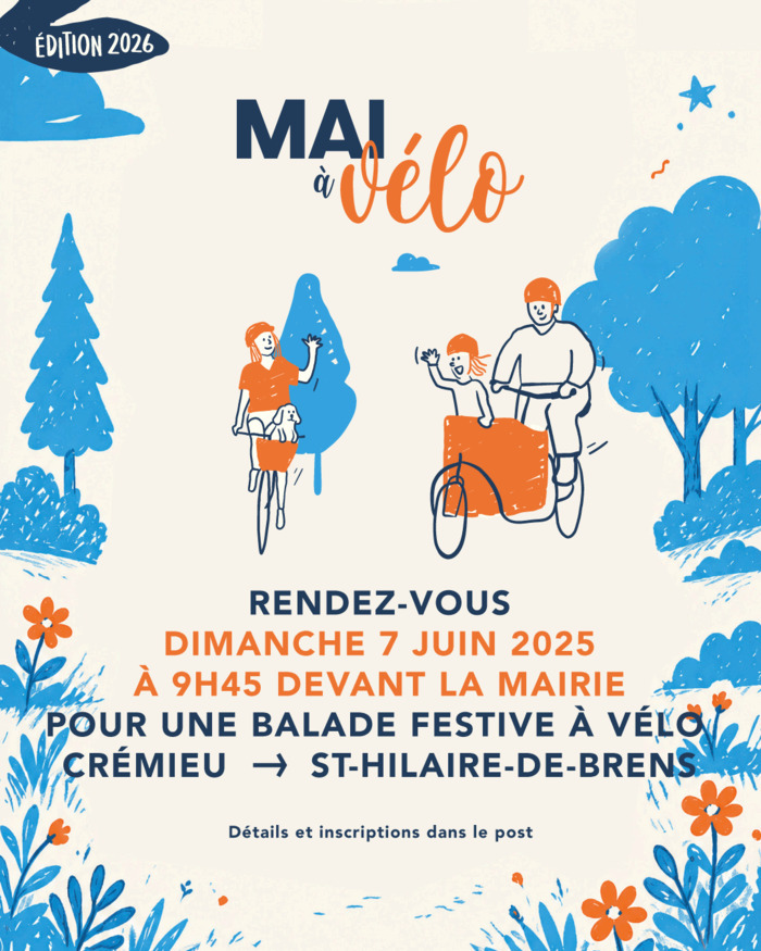 Convergence vélo à Saint-Hilaire-de-Brens, Mairie de Crémieu, Crémieu