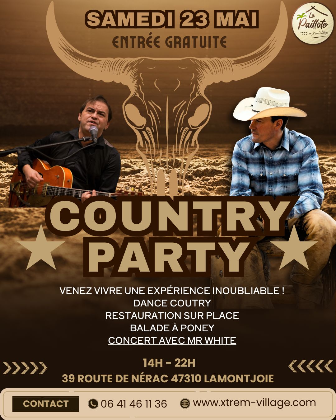 Country Party La Paillote by X’trem Village Lamontjoie