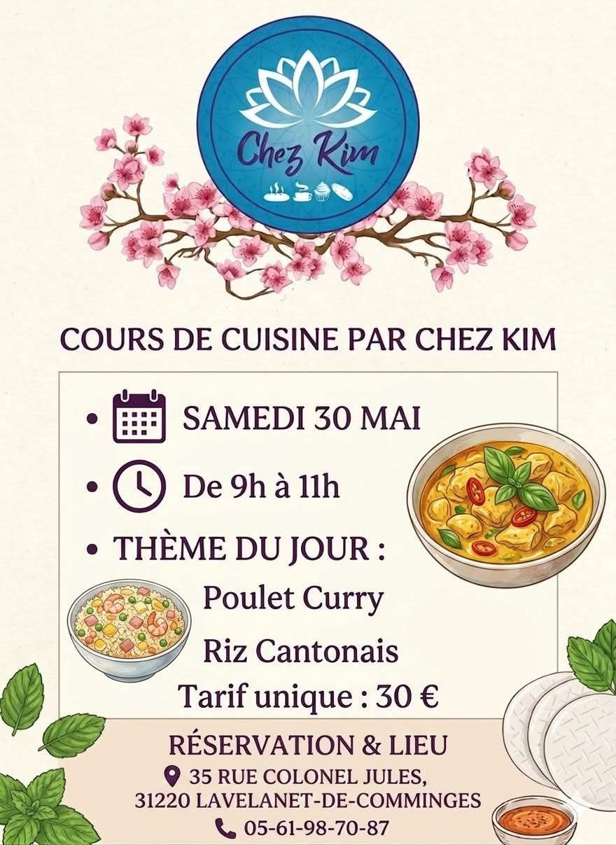 COURS DE CUISINE PAR CHEZ KIM Lavelanet-de-Comminges