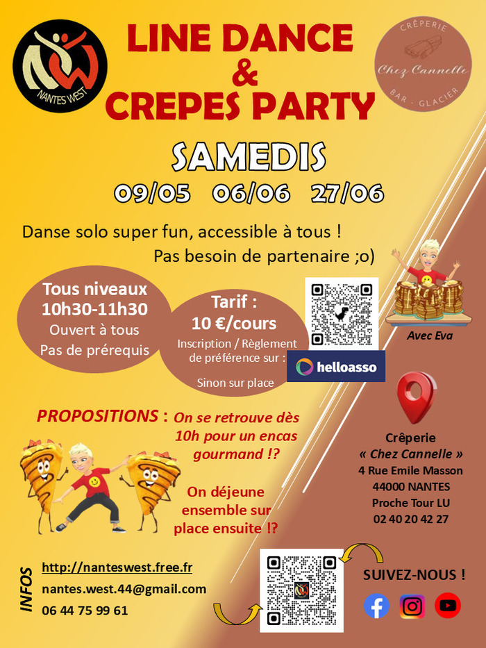 Cours de Line Dance Crêperie "Chez Cannelle"