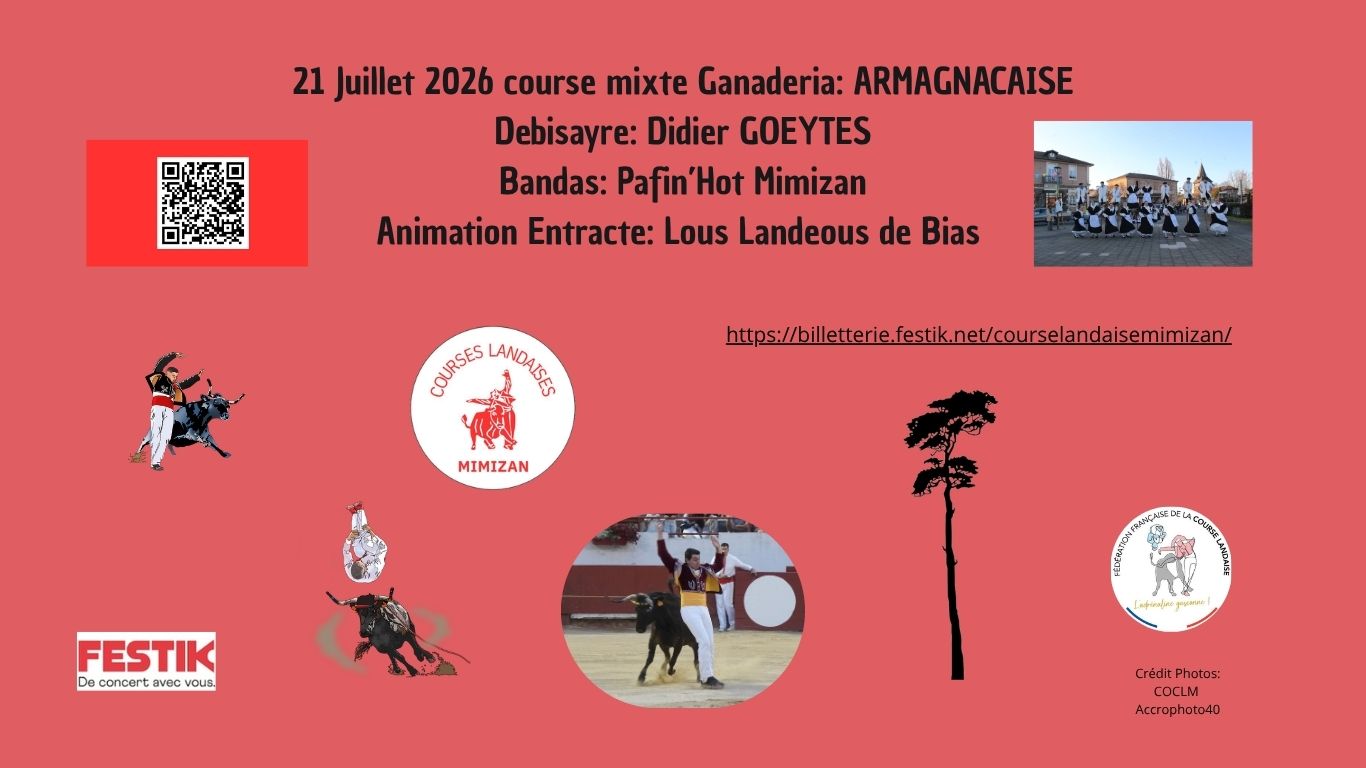 Course Landaise Mixte ARENES DE MIMIZAN Mimizan 2026-07-21