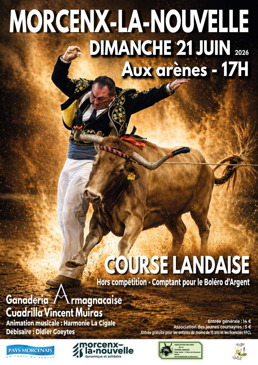 Course landaise Aux arènes Morcenx-la-Nouvelle 2026-06-21