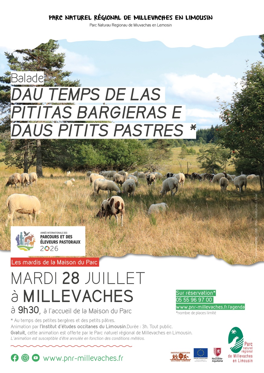 Dau temps de las pititas bargieras e daus pitits pastres (Au temps des petites bergères et des petits pâtres) Maison du Parc Millevaches 2026-07-28