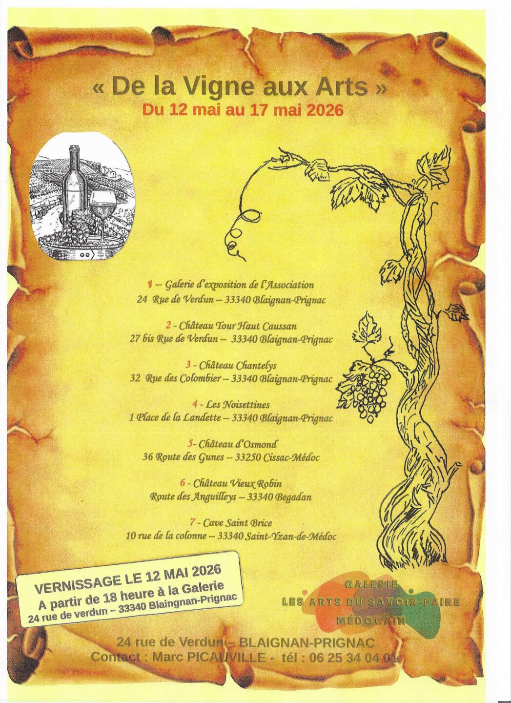 De la Vigne aux Arts Dans le Médoc Blaignan-Prignac