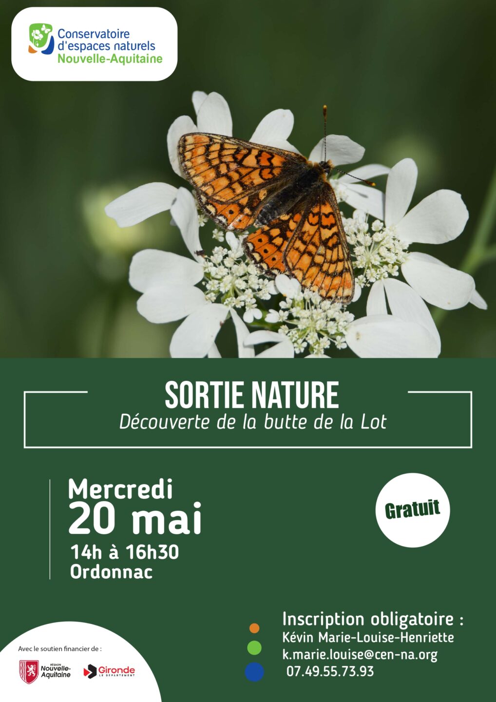 Découverte de la faune et la flore de la Butte de la Lot  Ordonnac