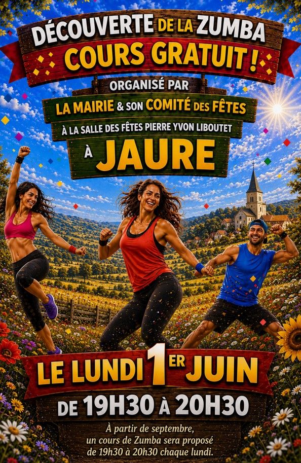 Découverte zumba Place du Tilleul Jaure 2026-06-01
