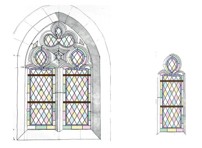 Démonstration de fabrication d'un vitrail Eglise de Coulans-sur-Lizon Éternoz-Vallée-du-Lison