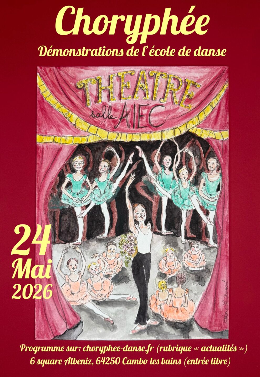 Démonstration de l&rsquo;école de danse Choryphée Salle AIEC Cambo-les-Bains