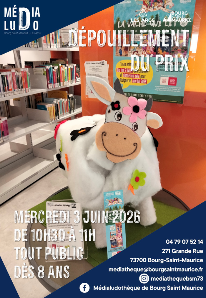 Dépouillement du Prix de La Vache Qui Lit 2026, Médialudothèque de Bourg Saint Maurice, Bourg-Saint-Maurice