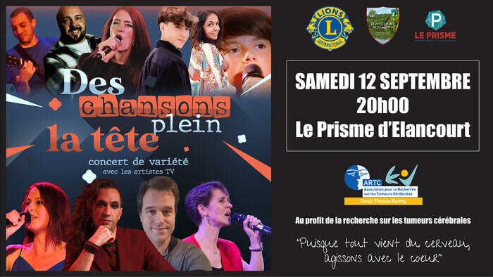 DES CHANSONS PLEIN LA TETE, Le Prisme 2 Allée du Théâtre, Élancourt