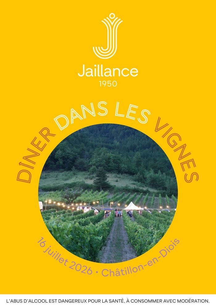 Dîner dans les vignes Jaillance, Vignes Jaillance, Châtillon-en-Diois