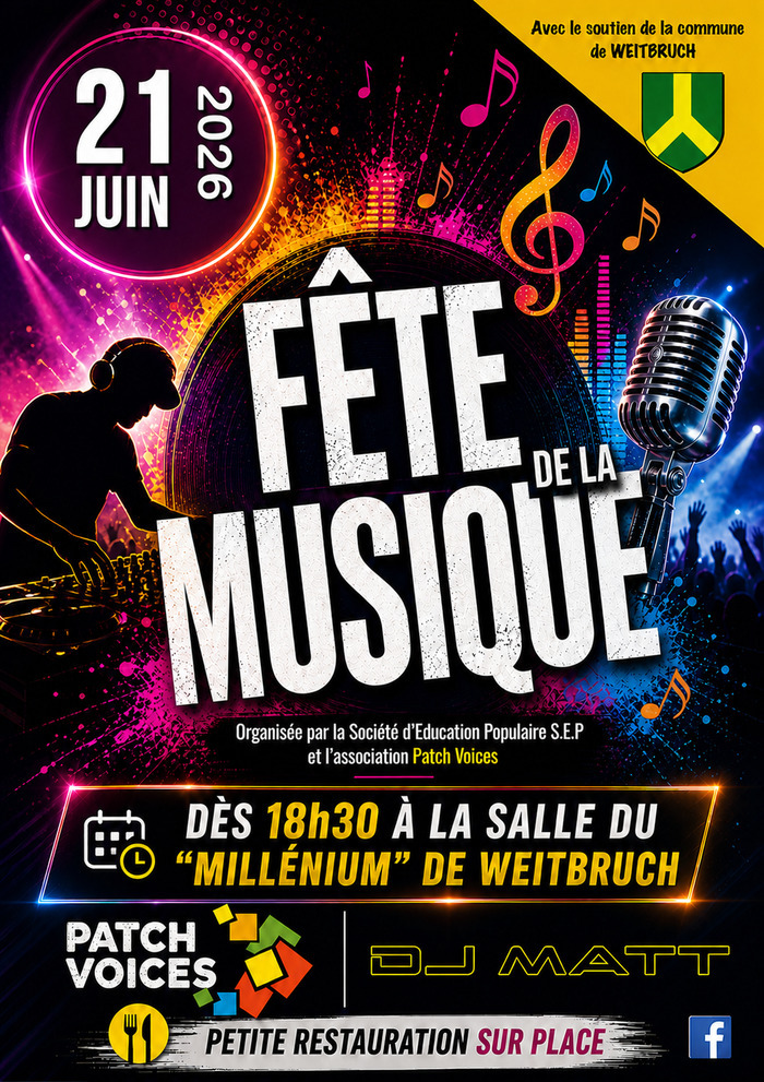 DJ MATT & PATCH VOICES Salle du Millénium Weitbruch