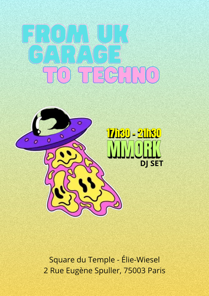 DJ set UK garage to techno Square du Temple - Élie-Wiesel Paris