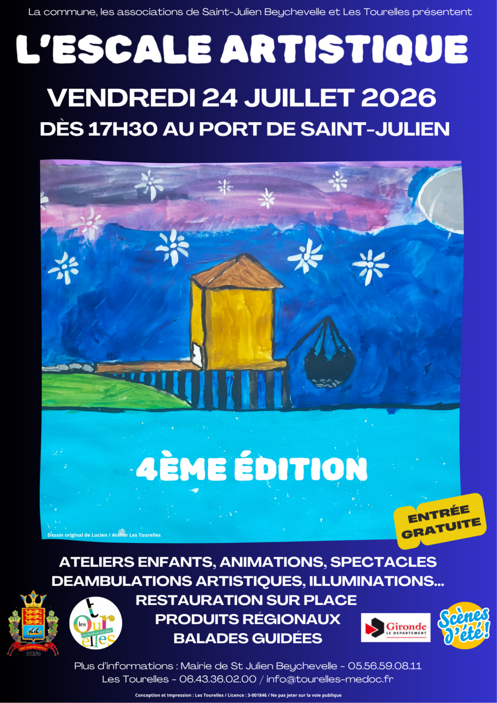 Escale artistique  Saint-Julien-Beychevelle