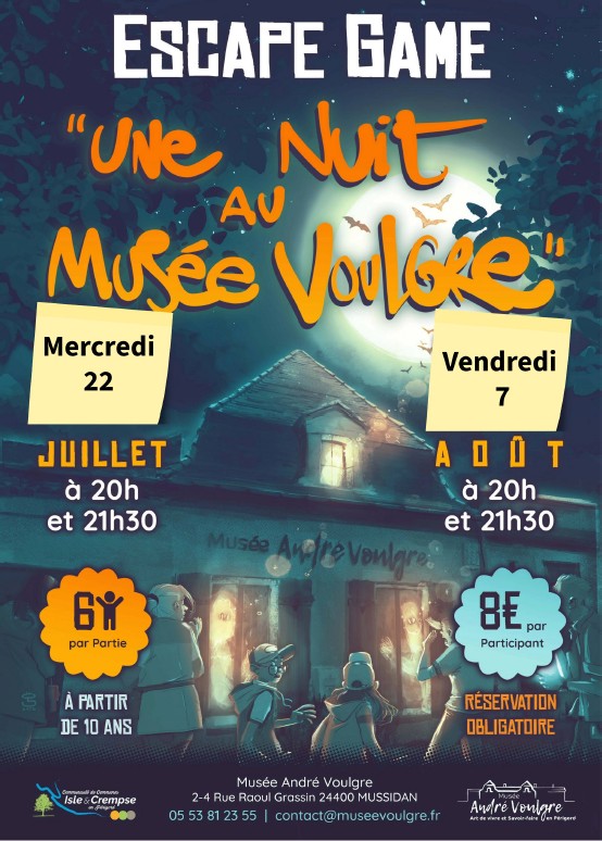 Escape Game au Musée Voulgre Musée Voulgre Mussidan 2026-07-22