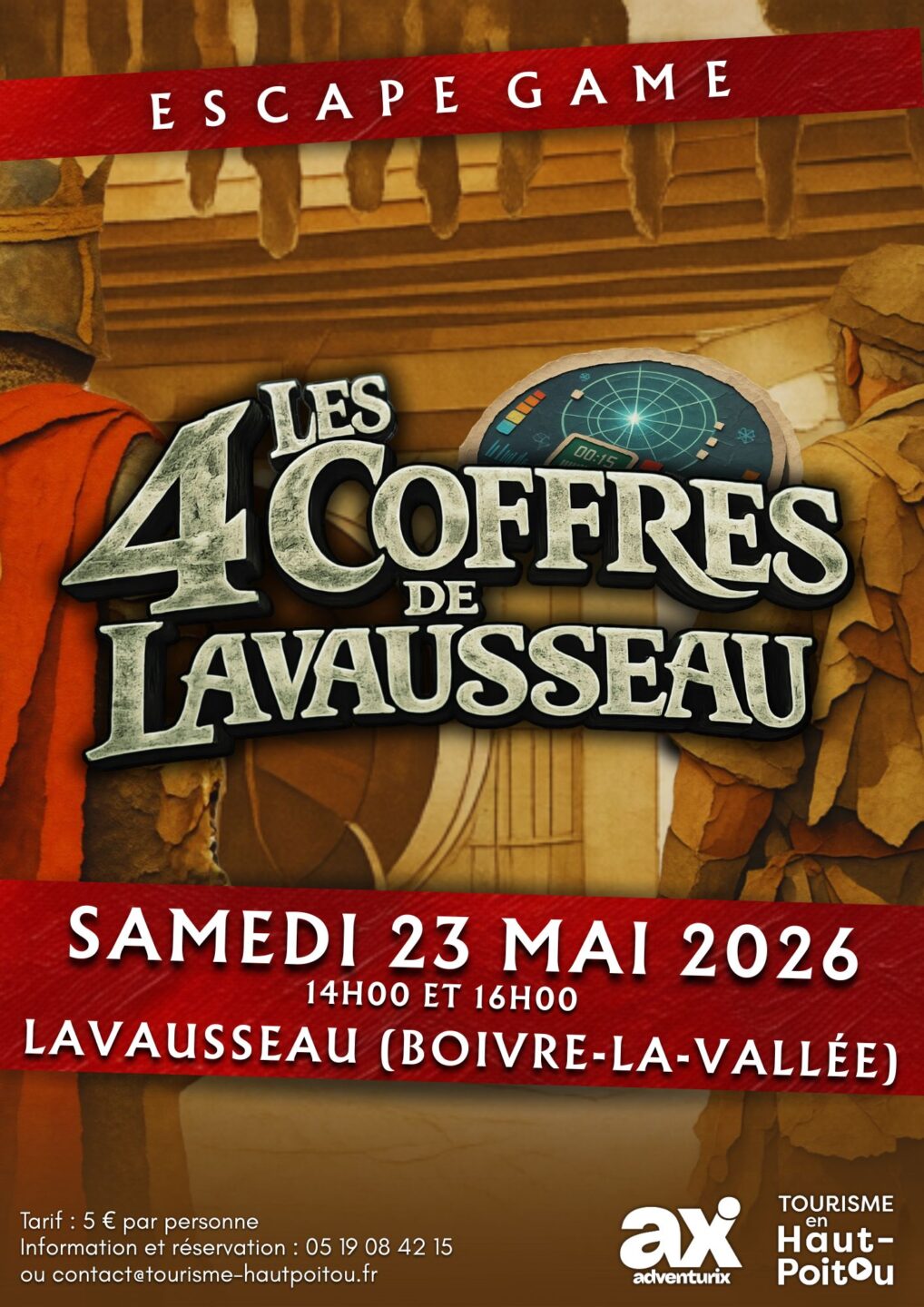 Escape Game les 4 coffres de Lavausseau  Boivre-la-Vallée