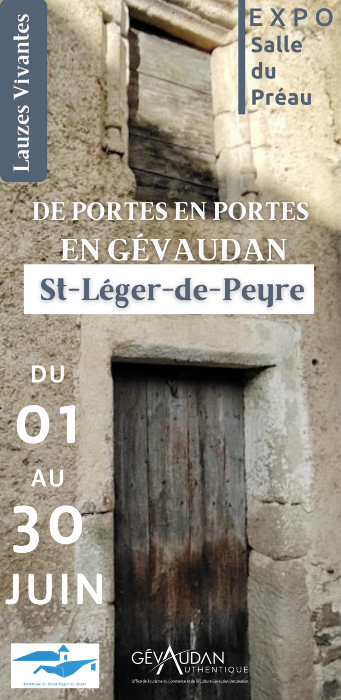 EXPO DE PORTES EN PORTES EN GÉVAUDAN Salle du Préau Saint-Léger-de-Peyre 2026-06-01
