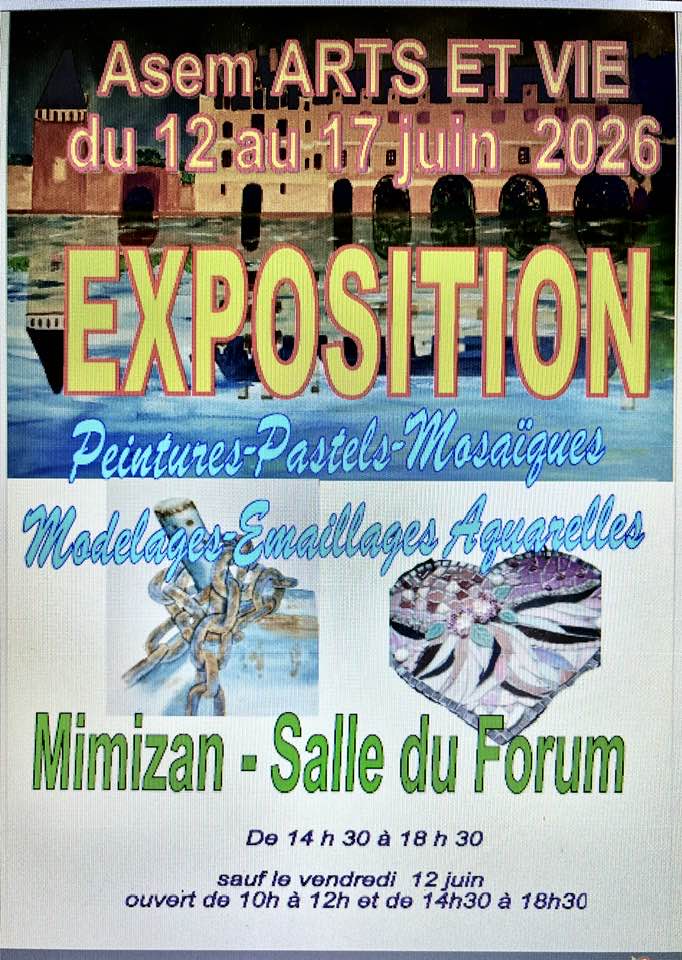 Exposition Annuelle Grande salle du Forum Mimizan 2026-06-12