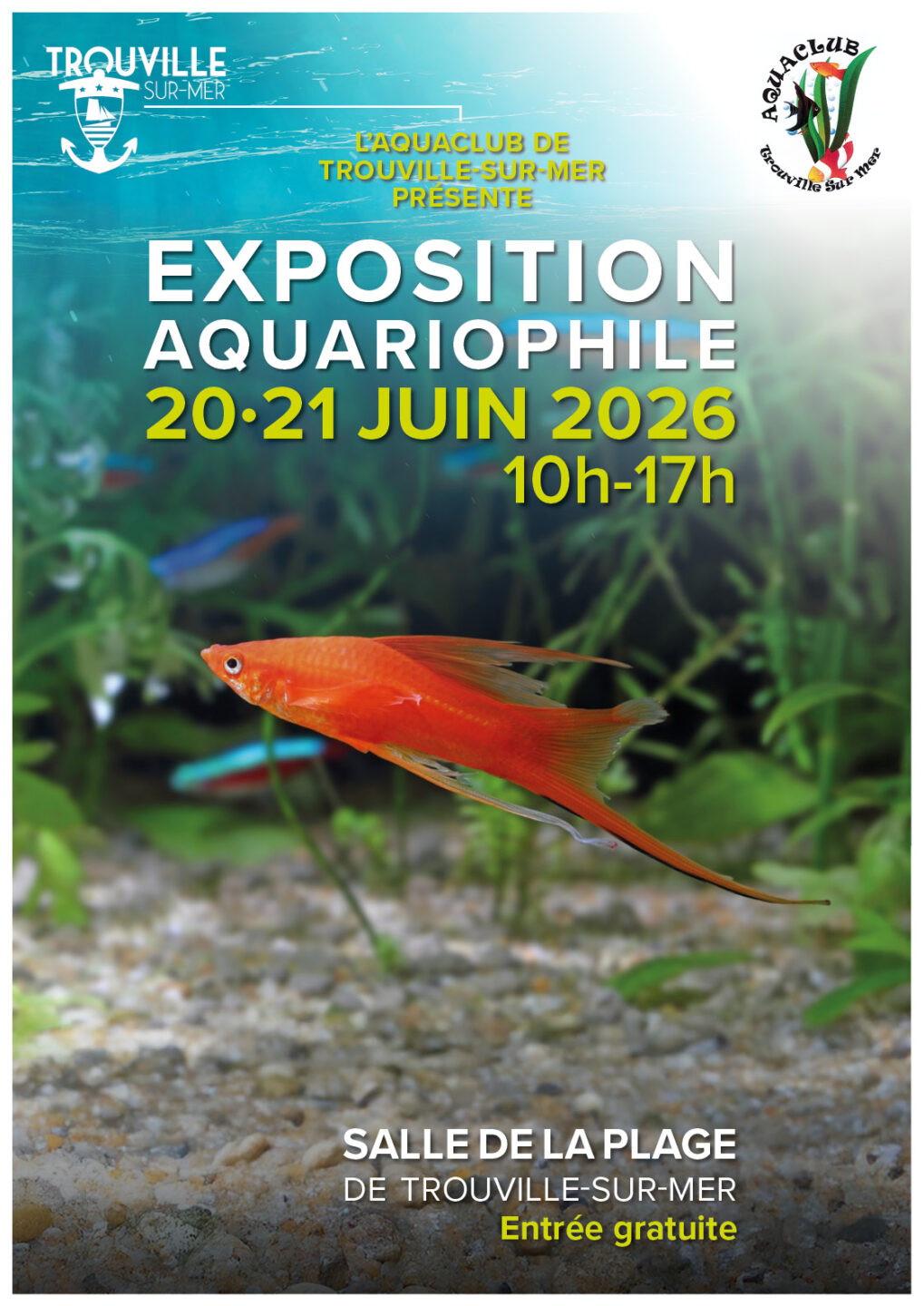 Exposition aquariophile 2026 à Trouville-sur-Mer Boulevard de la Cahotte Trouville-sur-Mer 2026-06-20