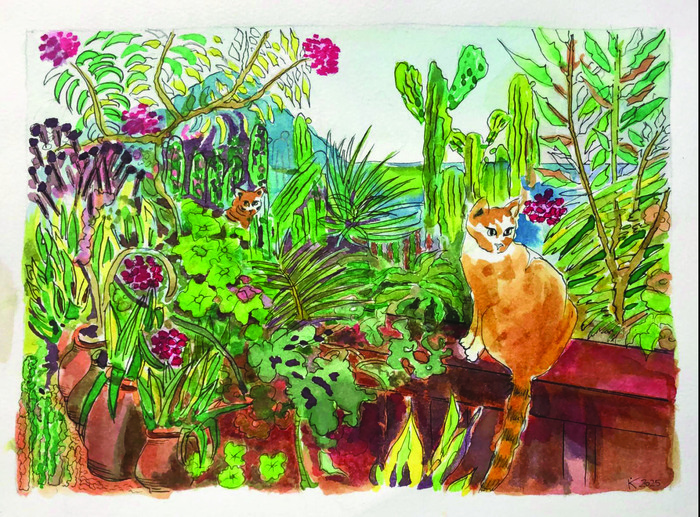 Exposition « Au jardin », par Graines d’expression, Médiathèque Elsa Triolet, Aytré