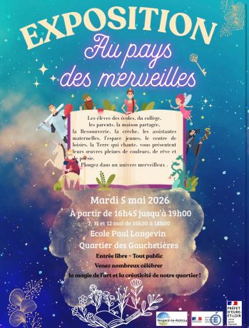 Exposition Au pays des merveilles Ecole Paul Langevin Nogent-le-Rotrou 2026-05-07