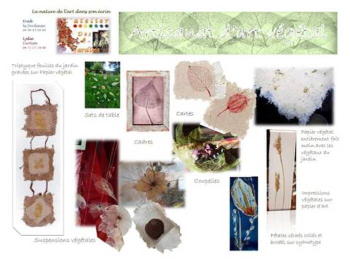 Exposition d’artisanat végétal, L’Atelier des Jardins, Saint-Clar-de-Rivière