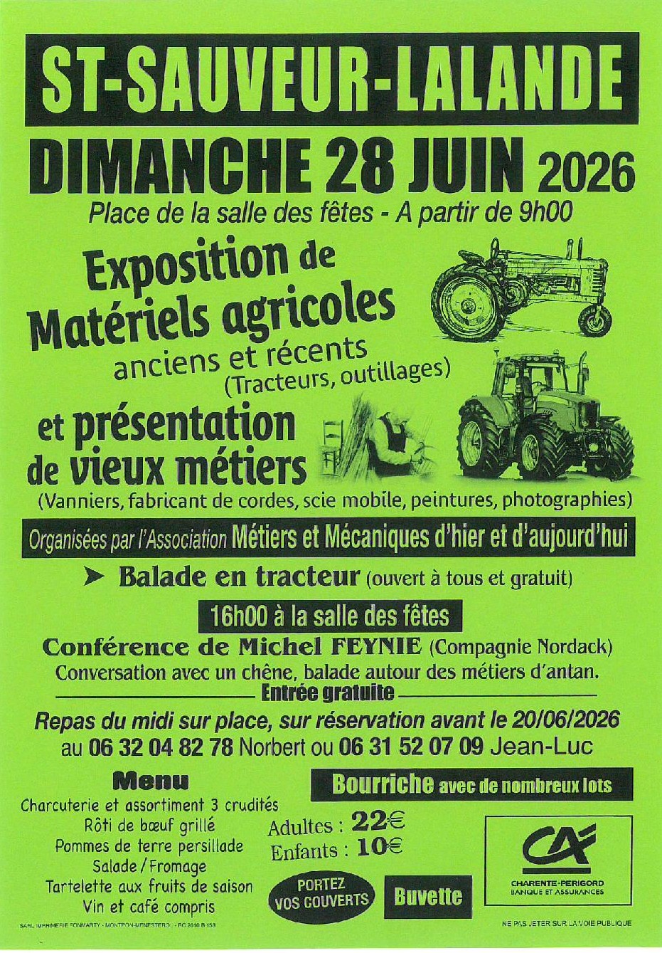 Exposition de matériels agricoles et vieux métiers Saint-Sauveur-Lalande