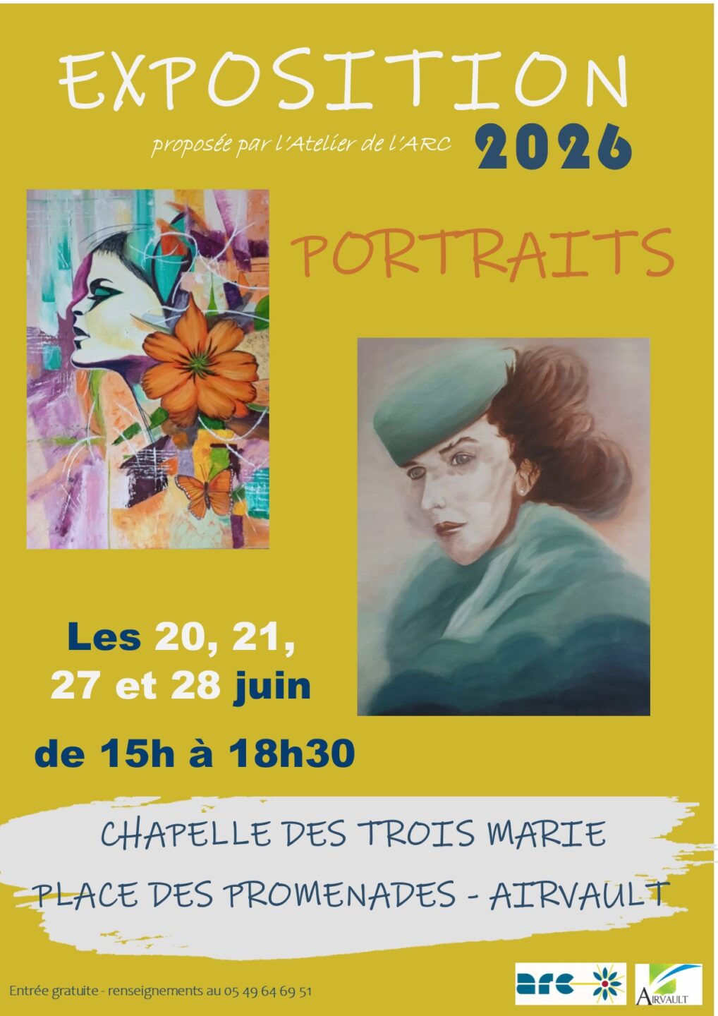 Exposition de peinture Place des Promenades Airvault 2026-06-27