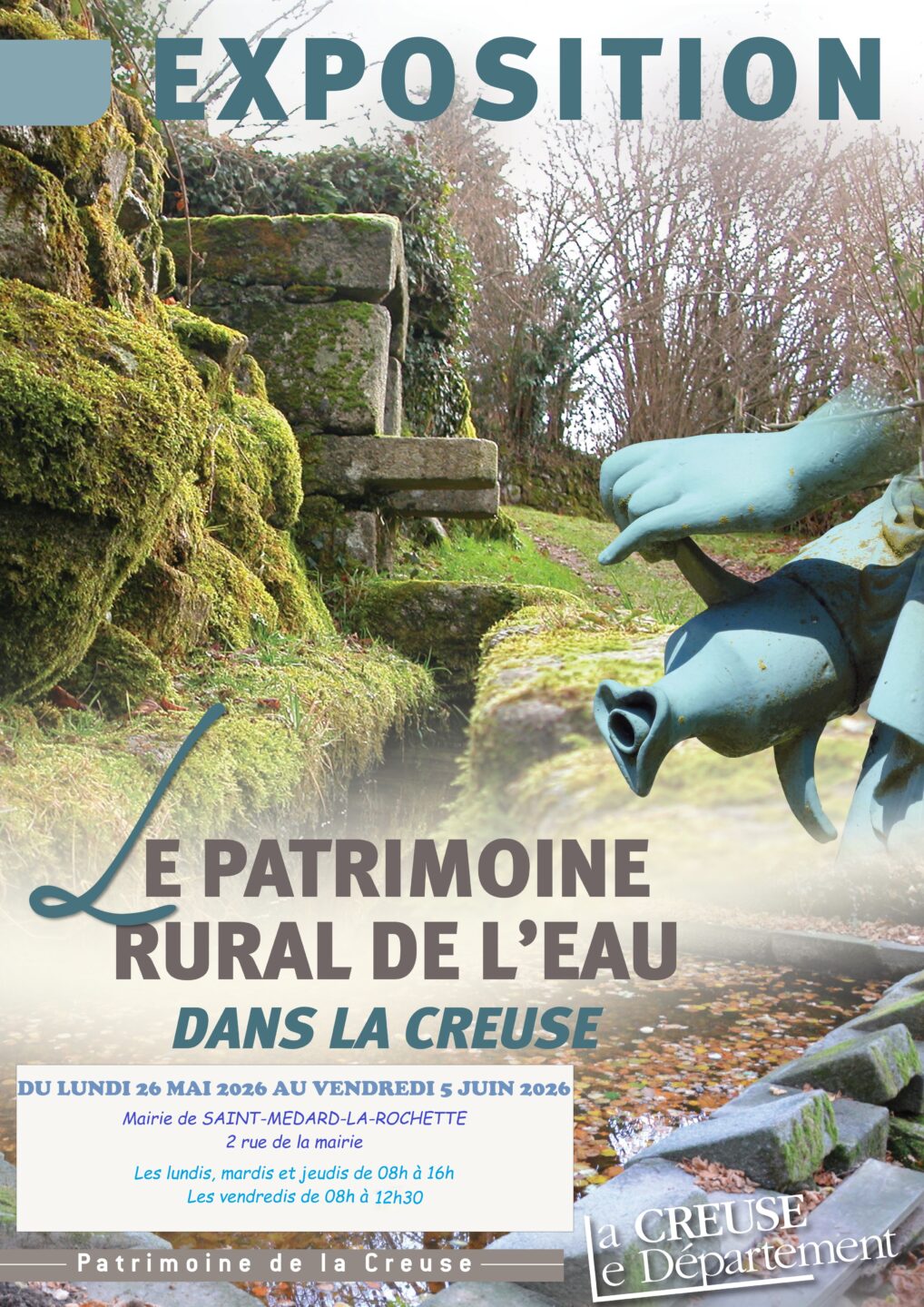 Exposition- Le Patrimoine rural de l&rsquo;eau dans la Creuse Mairie de Saint-Médard-La-Rochette Saint-Médard-la-Rochette