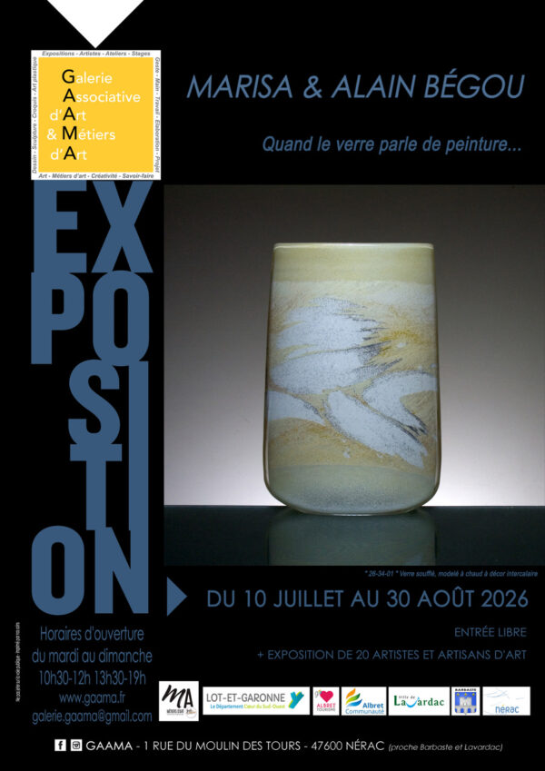 Exposition Marisa et Alain Bégou Galerie GAAMA Nérac