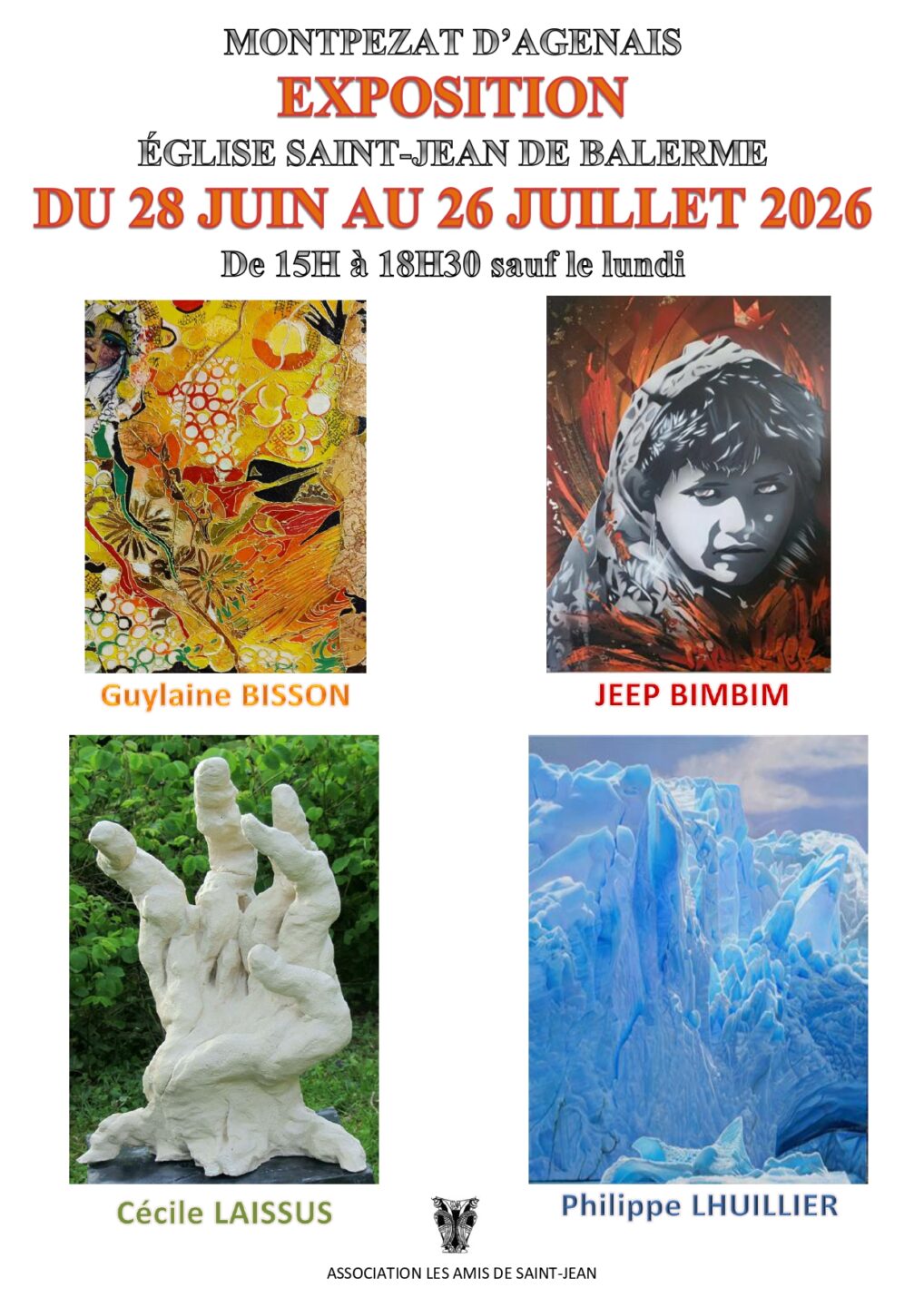 Exposition Montpezat d’Agenais Eglise Saint-Jean de Balerme Montpezat