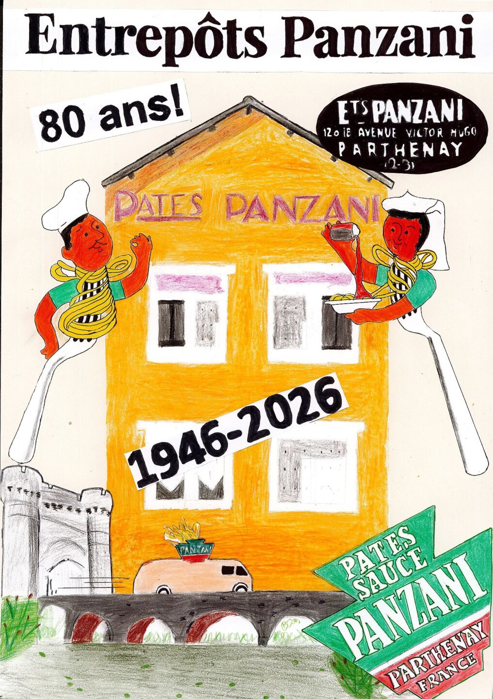 Exposition panzani Médiathèque Parthenay