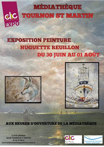 Exposition peinture 12 rue Grande Tournon-Saint-Martin 2026-06-30