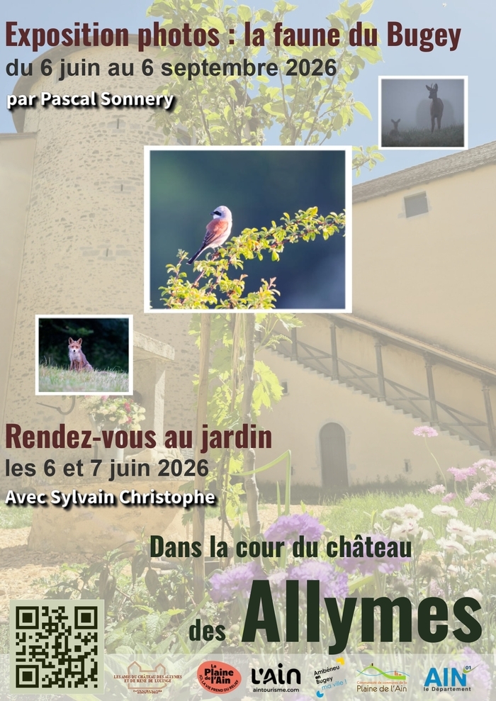 Exposition photos : La faune du Bugey, Château des Allymes, Ambérieu-en-Bugey