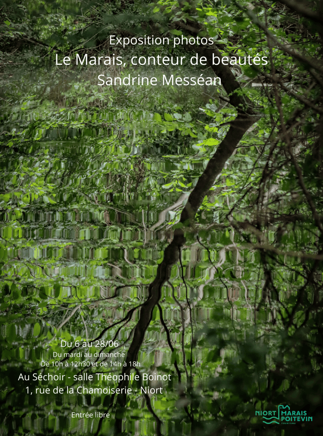 Exposition photos Le Marais, conteur de beautés par Sandrine Messéan à Niort Bâtiment Le Séchoir Port Boinot Niort