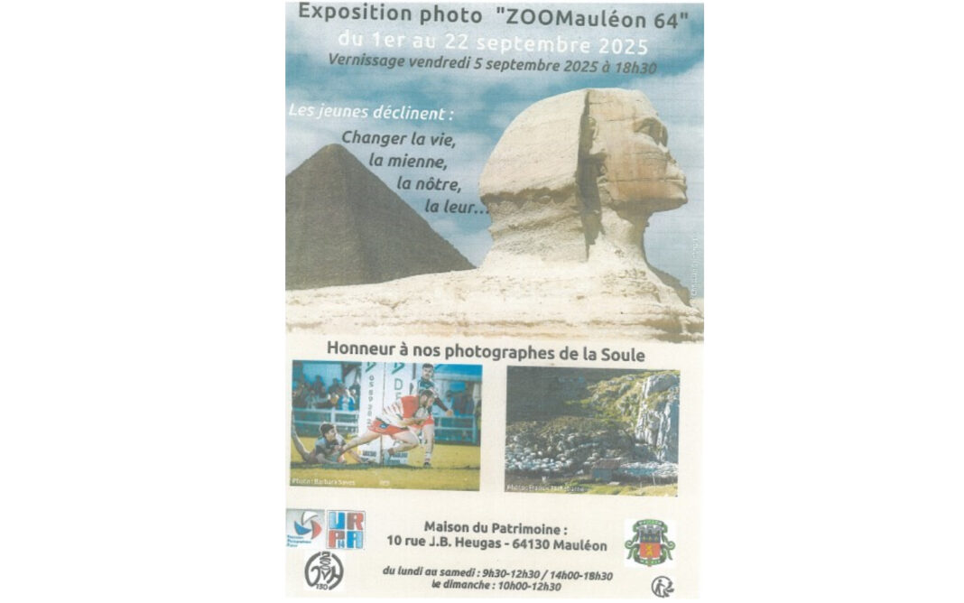 Exposition photos ZooMauléon 64 Maison du patrimoine Mauléon-Licharre