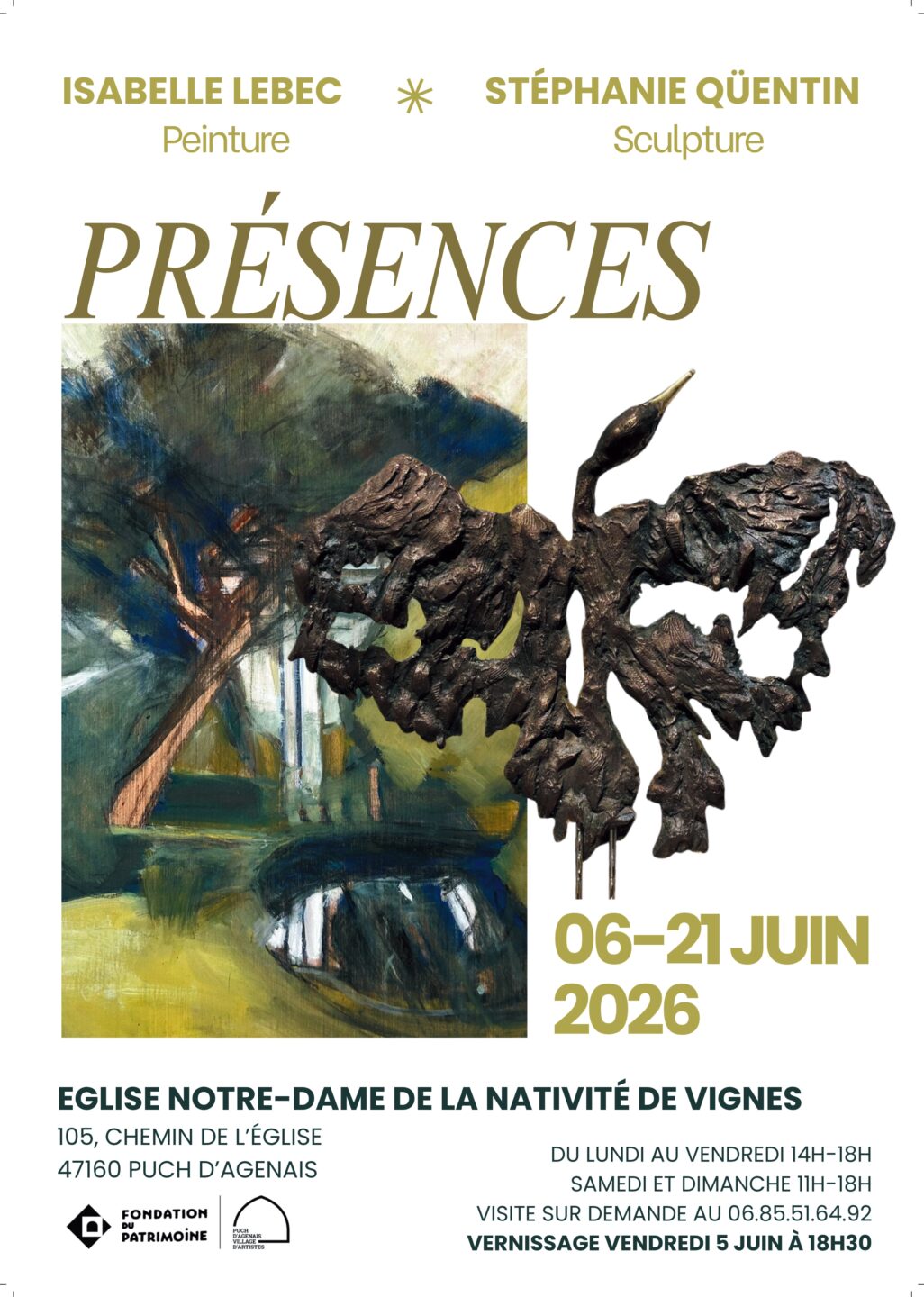 Exposition Présences 105 Chemin de l'église Puch-d'Agenais 2026-06-06